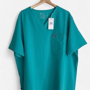 FIGS Leon Scrub Top 3XL NWT Teal Nurse Medical Uniform PO 5607